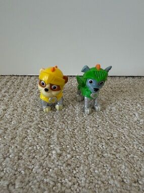 Paw Patrol Rescue Knight Rubble & Rocky Figures